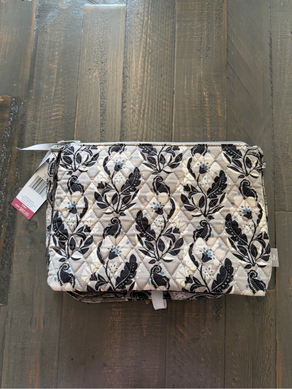 Vera Bradley Small Crossbody Bag Quilted Floral Grey NWT - Picture 5 of 10